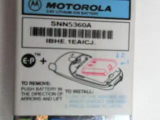 Originalt Motorola SNN5360A Li-Ion batteri 3,6V