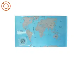 Scratch world map -SKRAB DE STEDER, DU HAR VÆRET! (str. 88 x 52 cm)