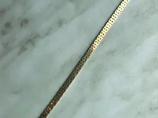 Murstensarmbånd 5 rk. 14 karat 19,5 cm 