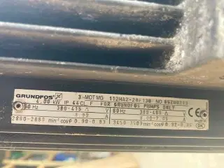 Grundfos pumpe 4 kW moms