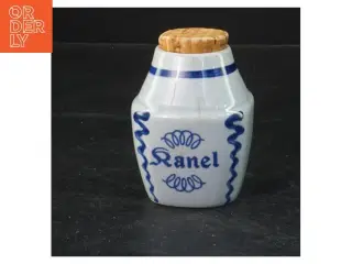 Antik kanelkrukke med korklåg fra Schoelckm (str. 8x5x5 cm)