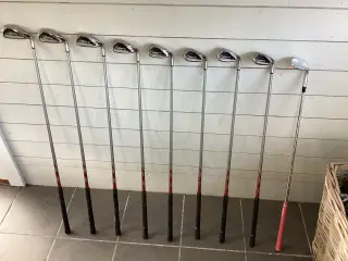 Dame-Golfudstyr- Driver, 3 Køller, 9 Jern, Putter