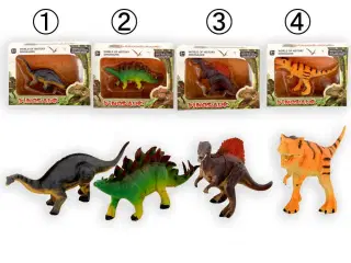 Dinosaur 17 cm 4 assorteret