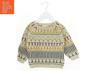 Børnesweater med mønster fra Name It (str. 80)