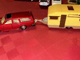 Matchbox Volvo med campingvogn 