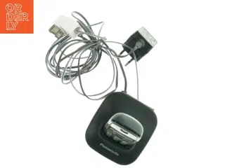 Trådløs telefon med oplader fra Panasonic (str. 18 x 9 cm)