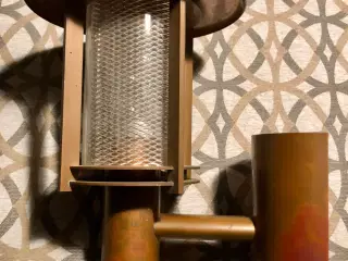 Udendørslampe kobber Horn
