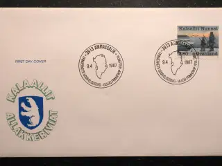 GRØNLAND, FØRSTEDAGSKUVERTER 1987