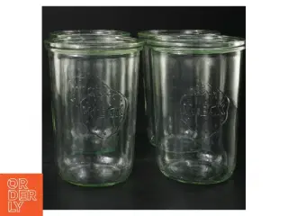 2 WECK sylteglas fra Weck (str. 0,5 l)