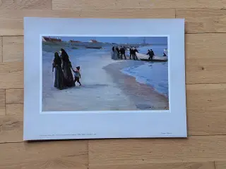 P. S. Krøyer (1851-1909) "Fiskere ved hvid båd"