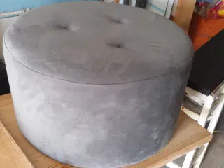 puf grå rund Ø65x37 cm