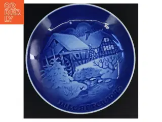 Bing & Grøndahl Juleplatte 1975 fra B&G (str. Ø 18 cm)