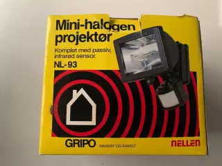 Mini-halogen projektør