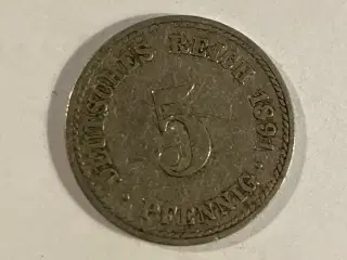 5 Pfennig Germany 1891