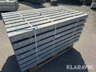 Galvaniserede stolper 1,5m lange - 57 styk