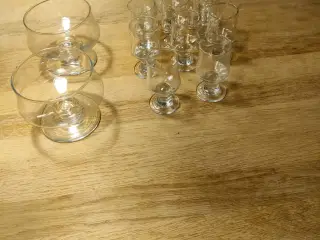 Holmegård vin/snaps/og cognac glas