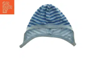 Blå og hvid stribet hue (str. 9-12 måneder)