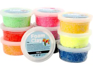 Foam Clay®, ass. farver, 10x35g/ 1 pk.