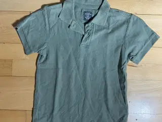 T-shirt Polo Str. 146 (11år) H&M grå-grøn GMB