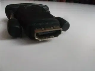 DVI-D han ( 18 + 1 Pins ) til HDMI adapter