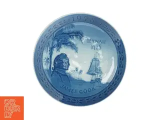 Platte James Cook Hawaii fra Royal Copenhagen (str. 18 x 18 cm)