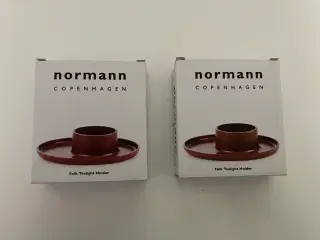 2 Normann Copenhagen Folk fyrfadsstage bordeaux,