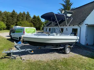 Terhi 4110 med 25hk Yamaha og nysynet trailer 