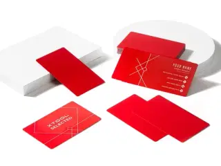 xTool Metal Visitkort - 60 STK - Rød