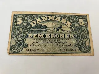 5 Kroner 1942 H