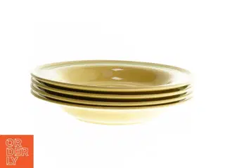 Dybe tallerkener Vive fra svenske Gefle (str. Ø. 24 cm. 4 stykker)