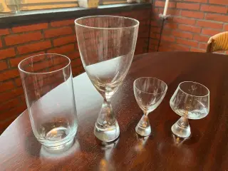 Holmegaard Princess, dråbeglas, 5 slags, 35 ialt 