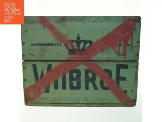 Vintage trækasse fra Wiibroe (str. 45x31x35 cm)