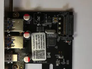 Diewu PCI Express kort med USB 3.0 og USB-C