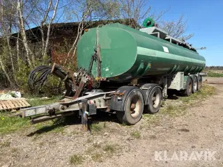 Gylle trailer Bilcon TA 24/95 med pumpe og dolly