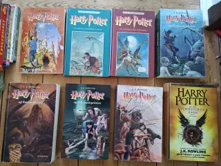 Alle Harry Potter Bøgerne 1-8 komplet