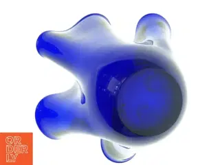 Tulipan vase i blå glas (str. H. 20 cm)