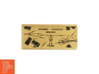 Domino + Mikado spil fra Tiger (str. 21 x 10 x 3 cm)