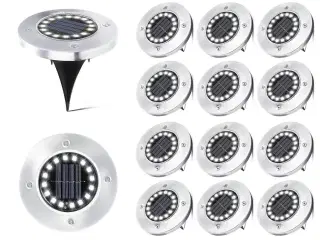 12 stk. Solar havelygter.