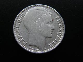 Frankrig  10 Francs  1934  Sølv  KM#878