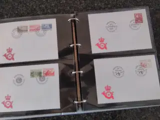 FDC Mappe, 34 sider med kuverter