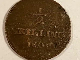 1/2 Skilling 1801 Sverige