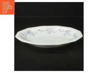 Porcelænsfad med blomsterdekoration fra Rosenthal (str. Ø. 19,5 cm)
