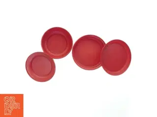 Plastik opbevaringsskåle med låg fra Tupperware (str. Ø 18 og 16 cm)