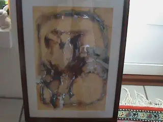 Kunst tryk i pæn træ ramme