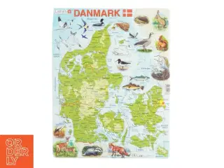 Danmark puslespil (str. 37 x 29cm)