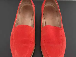 Shoe The Bear ruskind loafers / sko, røde, str. 40