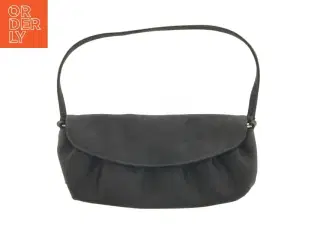 Mørkegrå satin clutch med skulderrem fra Accessorize (str. 24 x 11 cm)