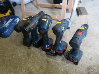 5 stk. akku bore/skruemaskine BOSCH