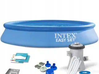 INTEX - Easy Set Pool Set m/12V Filter Pumpe