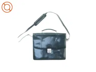 Taske / mappe i læder (str. 37 x 30 cm)